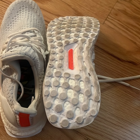 Adidas Ultraboost 4.0 DNA trainers sneakers 7.5 white hearts - Picture 8 of 8